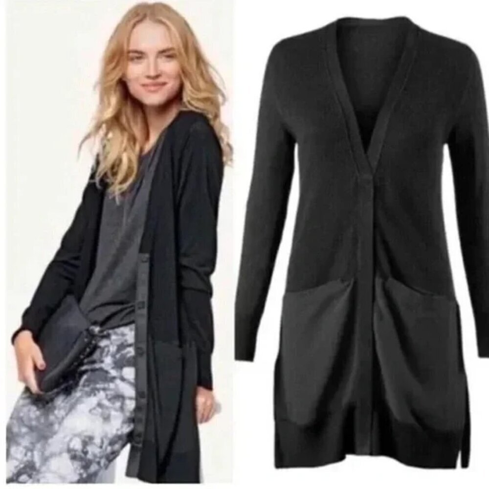 CABI Sorrento Cardigan Black style #5010 Lightweight Size